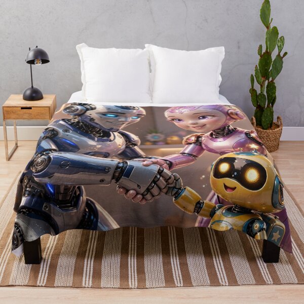 Item preview, Cute Robot Family designed and sold by AwesomeDigiShop.