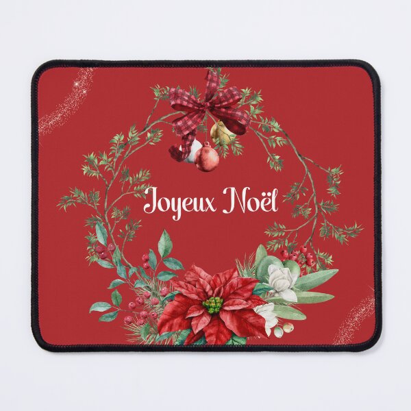 Item preview, Joyeux Noel Avec Une Couronne De Fleurs D'hiver designed and sold by JonnaHurmerinta.