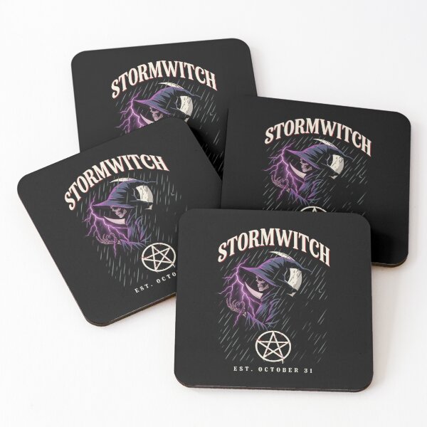 Item preview, Stormwitch Halloween Design – Lightning & Hooded Witch Graphic Tee v22  designed and sold by DarylWelsh2024.