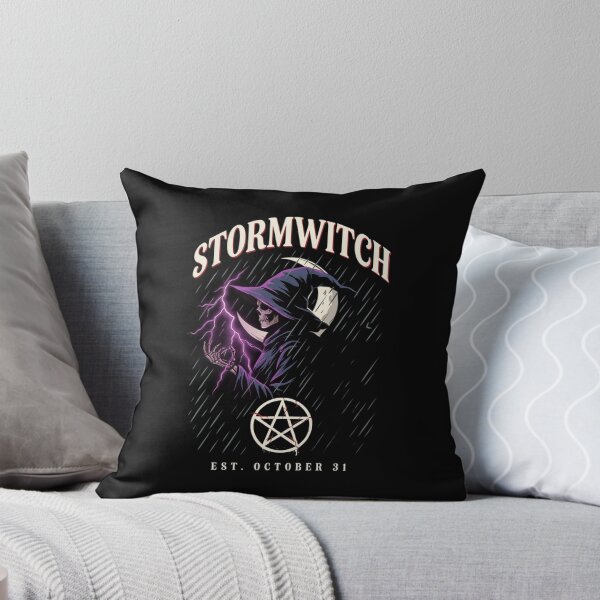 Item preview, Stormwitch Halloween Design – Lightning & Hooded Witch Graphic Tee v22  designed and sold by DarylWelsh2024.