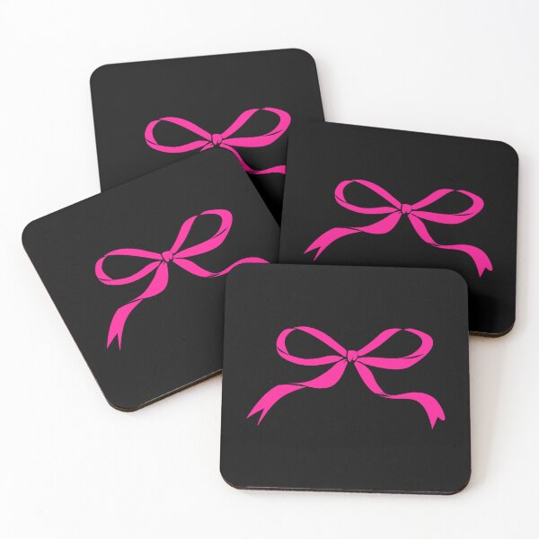 Item preview, Hot Pink Coquette Ribbon Bow Silhouette Design designed and sold by pattern-archive.