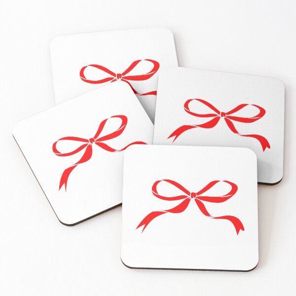 Item preview, Red Coquette Ribbon Bow Silhouette Design designed and sold by pattern-archive.