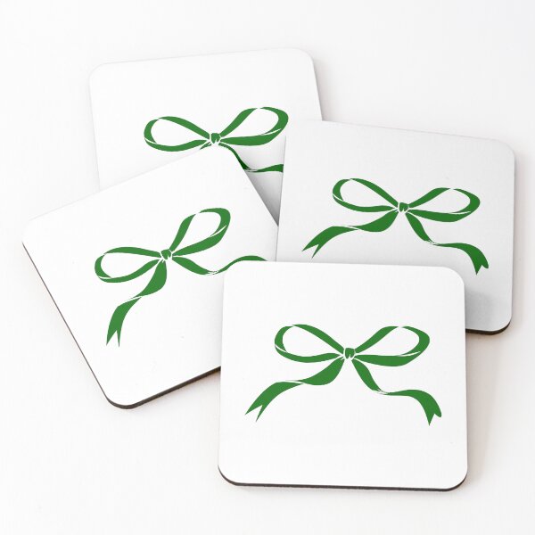 Item preview, Dark Green Coquette Ribbon Bow Silhouette Design designed and sold by pattern-archive.