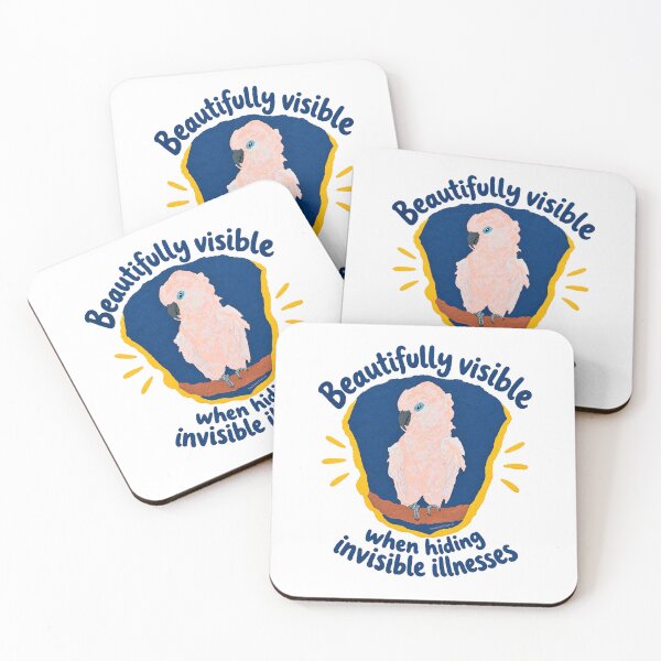 Item preview, Beautifully Visible Cockatoo Invisible Illness Awareness designed and sold by newsuept25.art.