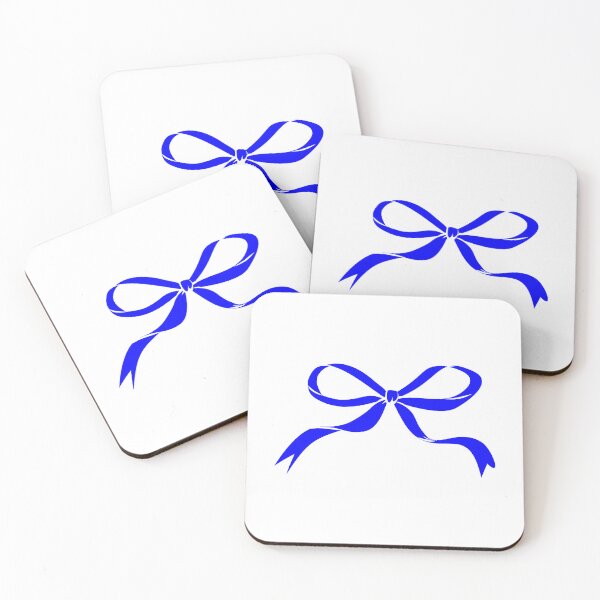 Item preview, Blue Coquette Ribbon Bow Silhouette Design designed and sold by pattern-archive.