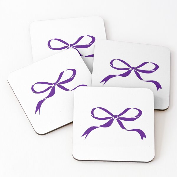 Item preview, Dark Purple Coquette Ribbon Bow Silhouette Design designed and sold by pattern-archive.