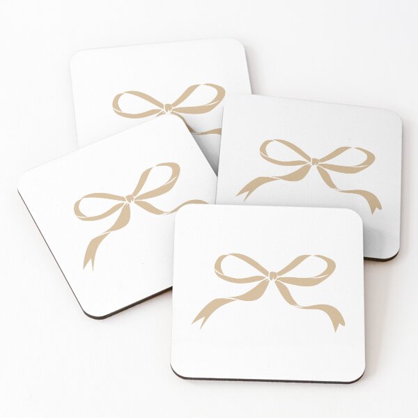 Item preview, Tan Coquette Ribbon Bow Silhouette Design designed and sold by pattern-archive.
