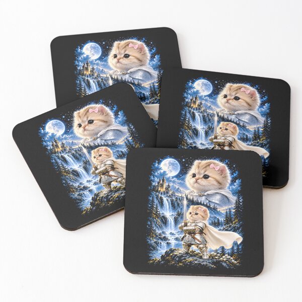 Item preview, Knight Kitten Warrior Cat Vintage Aesthetic designed and sold by charoen-design.