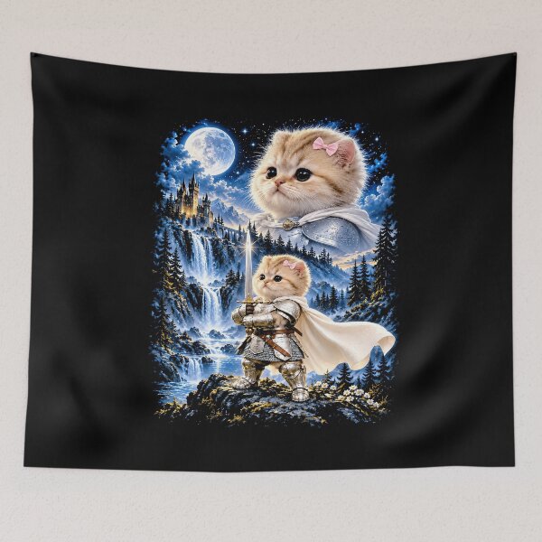 Item preview, Knight Kitten Warrior Cat Vintage Aesthetic designed and sold by charoen-design.