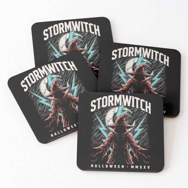 Item preview, Stormwitch Halloween Design – Lightning & Hooded Witch Graphic Tee v23 designed and sold by DarylWelsh2024.