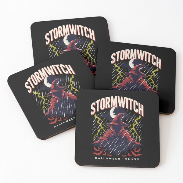 Item preview, Stormwitch Halloween Design – Lightning & Hooded Witch Graphic Tee v24 designed and sold by DarylWelsh2024.
