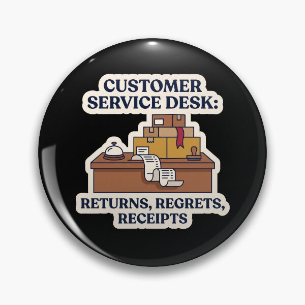 Item preview, Returns Regrets Receipts - Customer Service Desk designed and sold by TheCalmEdit.