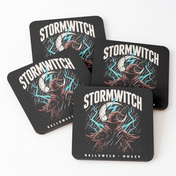 Item preview, Stormwitch Halloween Design – Lightning & Hooded Witch Graphic Tee v26 designed and sold by DarylWelsh2024.
