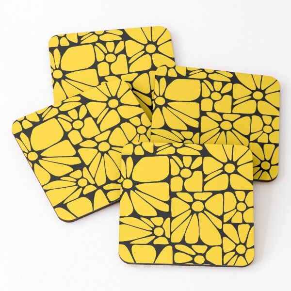 Item preview, Funky Flowers Pattern Yellow designed and sold by Abyssal Wares.