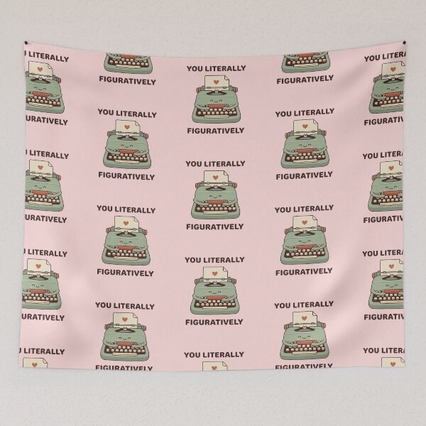 Item preview, You Literally Mean Figuratively Typewriter – Lighthearted Writer Birthday Gift designed and sold by Im-Ara.