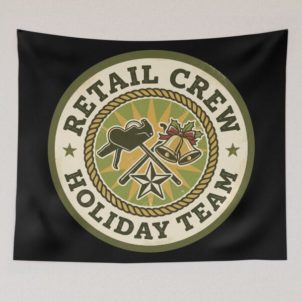 Item preview, Retail Crew Holiday Team - Retro Retail Badge designed and sold by TheCalmEdit.