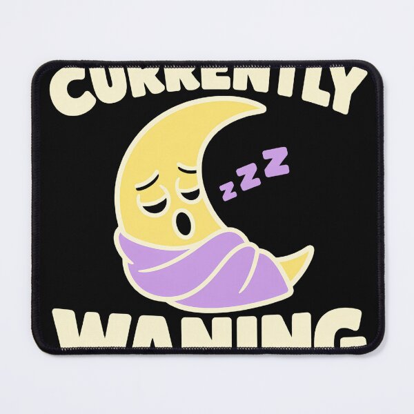 Item preview, Currently Waning Sleepy Crescent Moon Funny designed and sold by LiberOccultis.