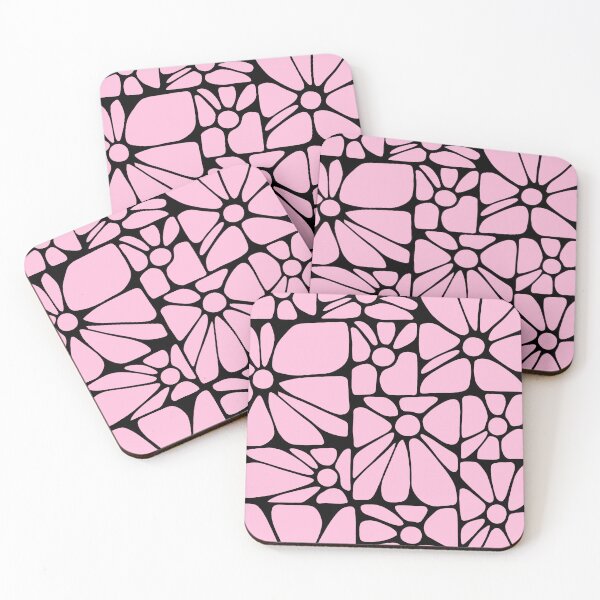 Item preview, Funky Flowers Pattern BlackPink designed and sold by Abyssal Wares.