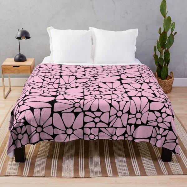 Item preview, Funky Flowers Pattern BlackPink designed and sold by Abyssal Wares.
