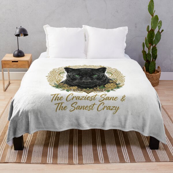 Item preview,  Royal Black Panther Golden Mandala - The Craziest Sane designed and sold by Ahmadhamroush.