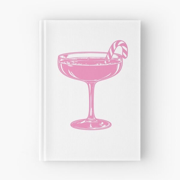 Item preview, Candy Cane Christmas Cocktail – Pink Festive Drinks Art designed and sold by In A Word | One-Word Tees & Gifts.