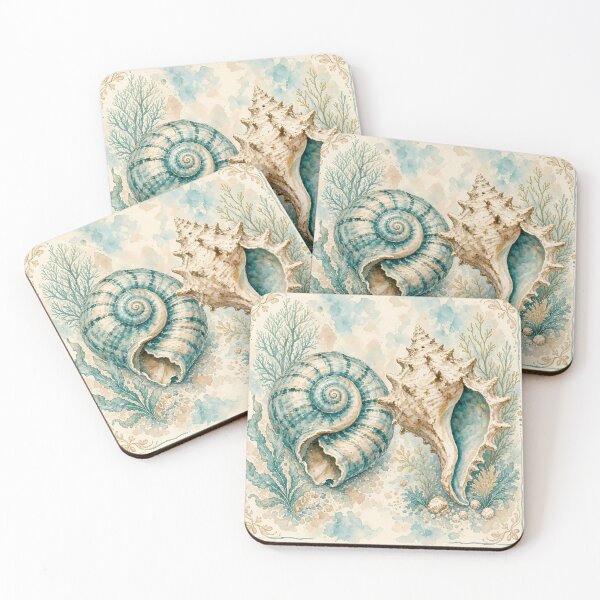 Item preview, Seashells (watercolor) maritime designed and sold by design-rebell.