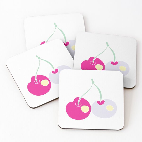 Item preview, Cherry festival dots in lilac and pink designed and sold by Quiet Waters Design.