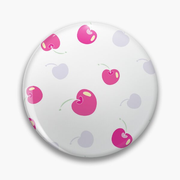 Item preview, Cherry festival tossed pattern in lilac and pink designed and sold by Quiet Waters Design.