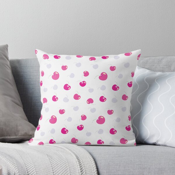 Item preview, Cherry festival tossed pattern in lilac and pink designed and sold by Quiet Waters Design.