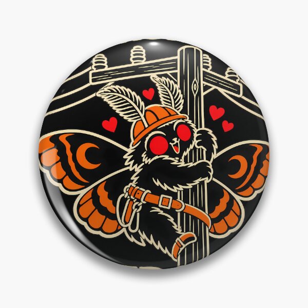 Item preview, Attracted To Power Lines Lineman Moth Cryptid designed and sold by LiberOccultis.