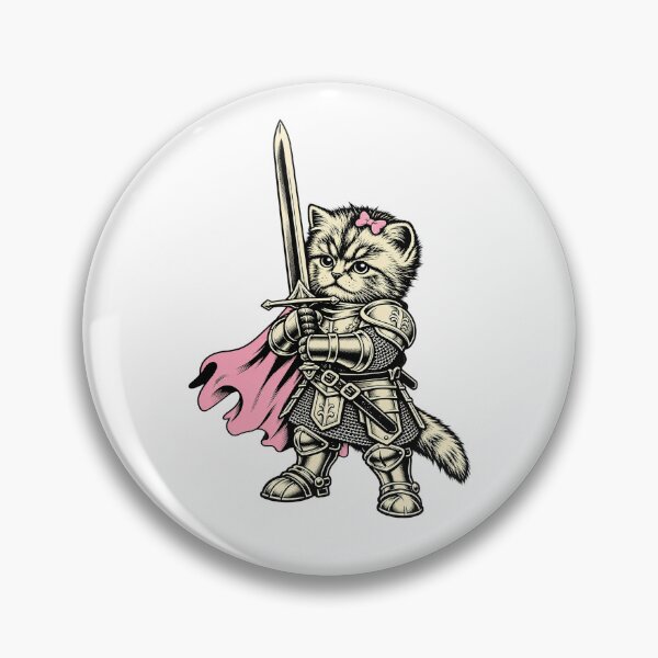 Item preview, Knight Kitten Warrior Cat Internet Viral designed and sold by ellapaintcoast.