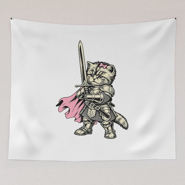 Item preview, Knight Kitten Warrior Cat Internet Viral designed and sold by ellapaintcoast.