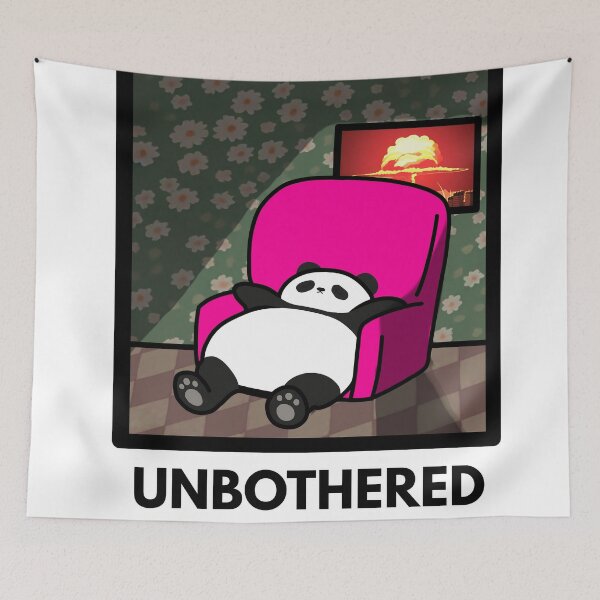 Item preview, Unbothered Panda - Funny Chill Apocalypse Meme Design designed and sold by JEVANStudio.