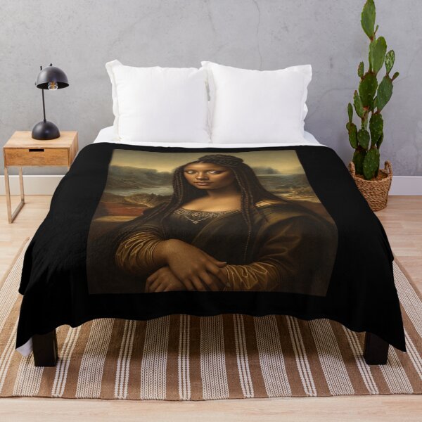 Item preview, Vintage Black Mona Lisa designed and sold by ellapaintcoast.