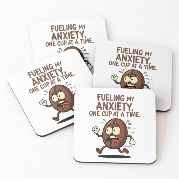 Item preview, Fueling My Anxiety One Cup At A Time – Caffeine Dependency Coffee Addict Mental Health Humor Gift designed and sold by Luminari Creations.