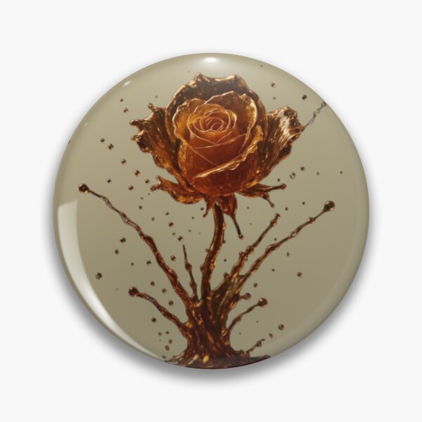 Item preview, Molten Gold Rose: Fluid Floral Art designed and sold by Catfcreations.