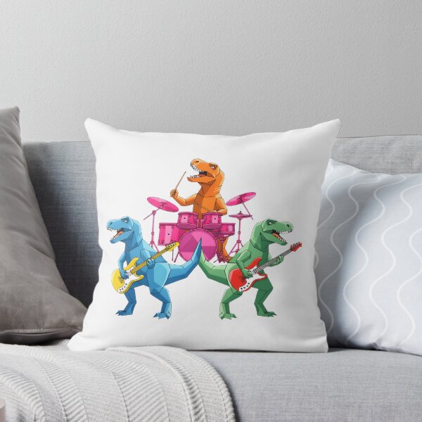 Item preview, T Rex Dinosaur Playing Electric Guitar Rock Band Design designed and sold by ToBeAttractive.