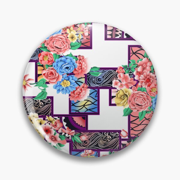 Item preview, flower square combination seamless design designed and sold by artgate18.