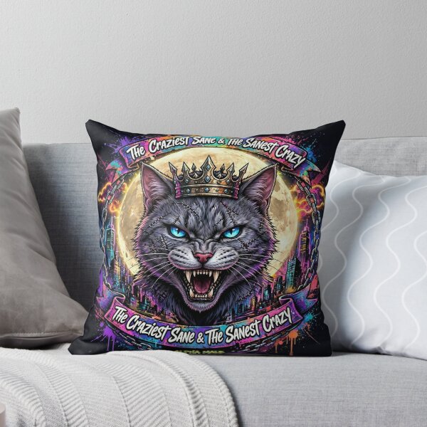 Item preview, Alpha Male Crown Cat - The Craziest Sane Neon King designed and sold by Ahmadhamroush.