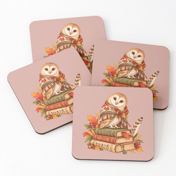 Item preview, Owl on Recipe Books Cottagecore Thanksgiving Cozy Baker Bookish Autumn designed and sold by MagicMakerPh.