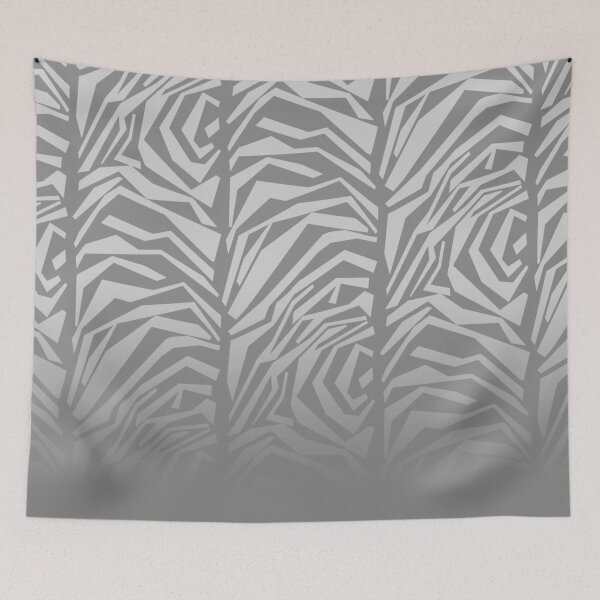 Item preview, Gray Ombre Gradient Abstract Zebra Stripe A-Line Dress designed and sold by HHS26.
