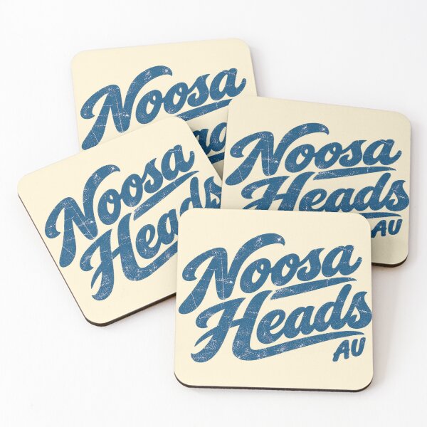 Item preview, Noosa Heads AU Retro Surf Script Vintage Beach Tee designed and sold by Yellowriversss.