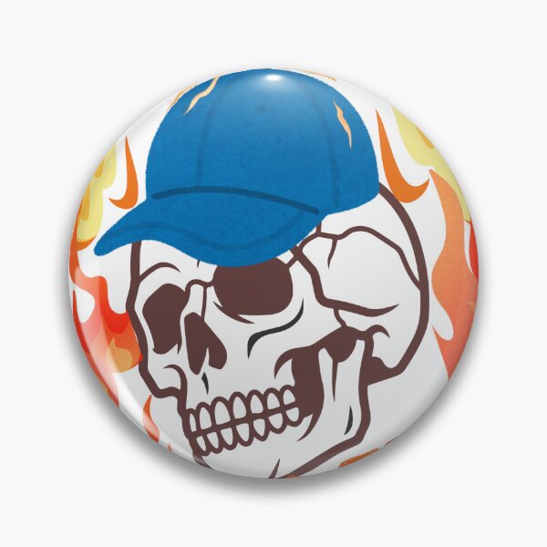 Item preview, No Fear Skull Fire T-Shirt Design – Fearless Warrior designed and sold by KRISHNAUIKEY.