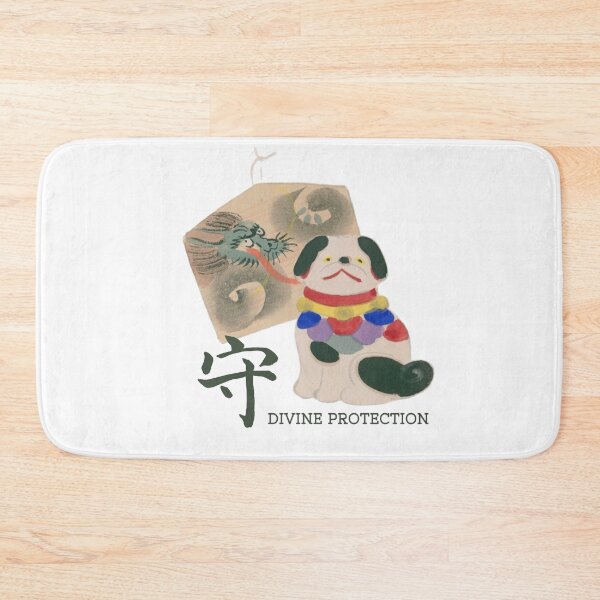 Item preview, Divine Protection - Cute Japanese Guardian Dog & Dragon Sticker designed and sold by NippoKappo.