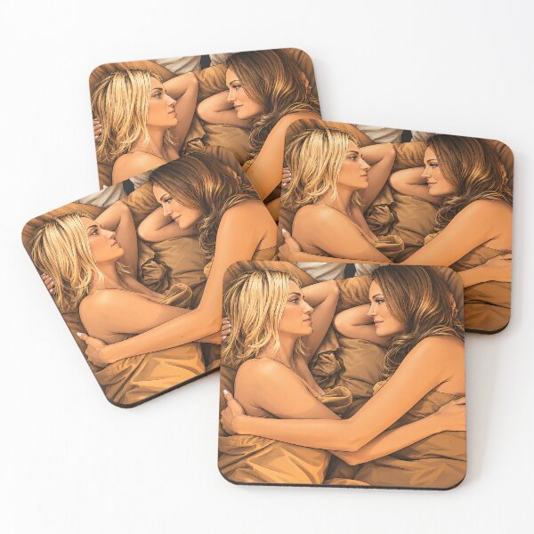 Item preview, Margo and Sophie from The Hunting Wives in bed - fan art designed and sold by PopCultureAndStuff.