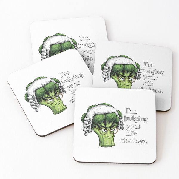 Item preview, I'm Judging Your Life Choices – Funny Sassy Judge Broccoli Character Humor Gift designed and sold by Luminari Creations.