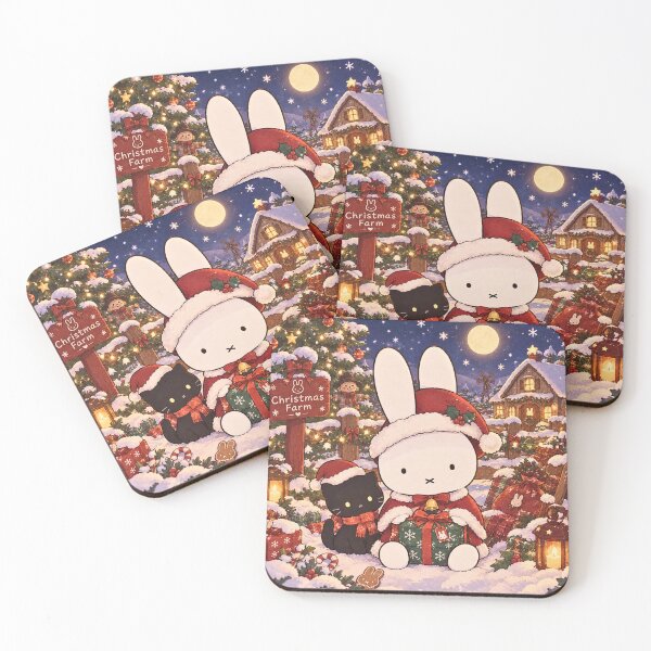 Item preview, Cozy Christmas Farm Santa Bunny Miffy Themed Inspired designed and sold by Cozy Moss Studio.