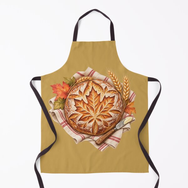 Item preview, Sourdough Loaf Maple Leaf Scoring Cottagecore Thanksgiving designed and sold by MagicMakerPh.