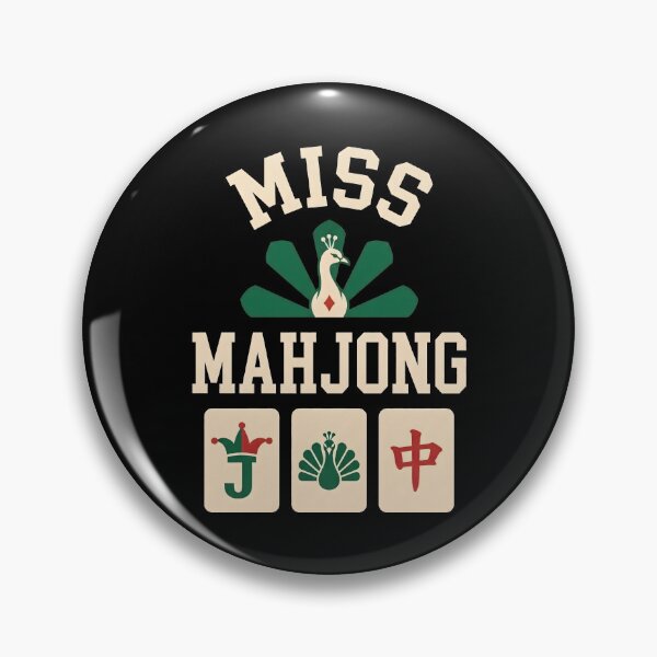 Item preview, Miss Mahjong Peacock Tile designed and sold by SplashTastic.