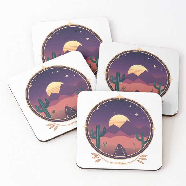 Item preview, Sonoran Sunset – Retro Desert Road Trip and Cactus Emblem designed and sold by Art Studio Shams.